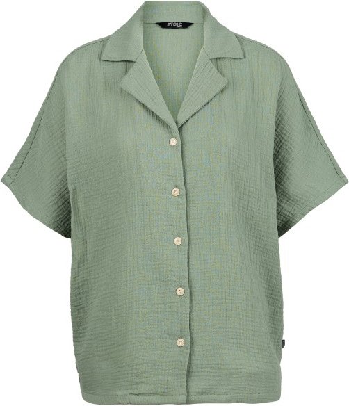 Stoic - Women's MMXX. Loddby Oversized Blouse S/S - Bluse Gr XL/XXL grün