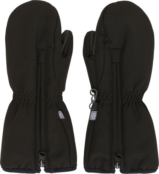 Color Kids - Kid's Mittens Softshell - Handschuhe Gr 6-8 Years schwarz