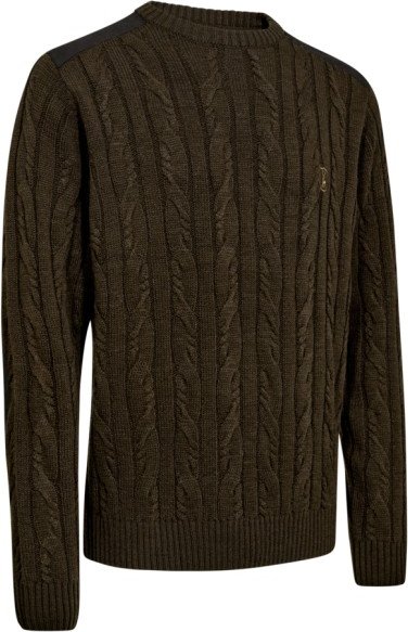 Deerhunter - Randall Knit with Round Neck - Pullover Gr 3XL schwarz