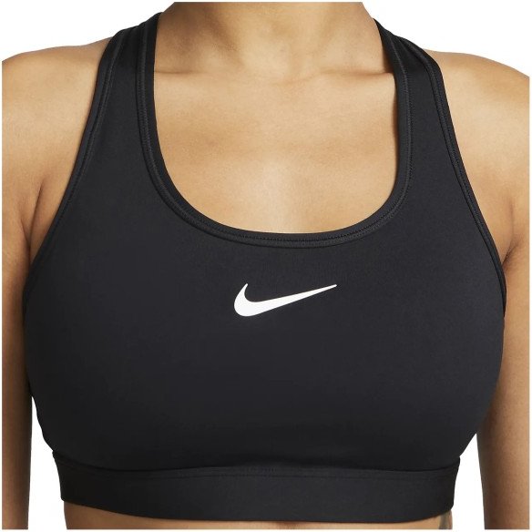 Nike - Women's Dri-Fit Swoosh Medium Support Bra - Sport-BH Gr L schwarz