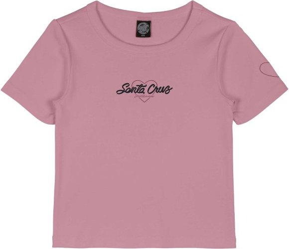 Santa Cruz - Women's Love Script Front T-Shirt - T-Shirt Gr 12 rosa