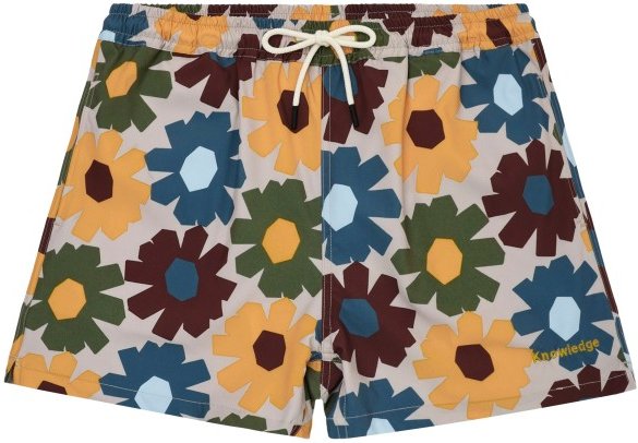 KnowledgeCotton Apparel - Stretch AOP Swimshorts - Badehose Gr XL bunt