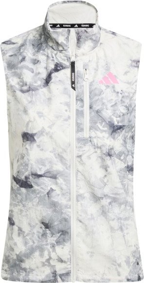 adidas - Women's Own The Run Spray Dye Vest - Laufweste Gr S weiß/grau