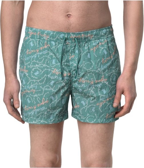 K-Way - Hazel Graphic Beach - Badehose Gr M türkis