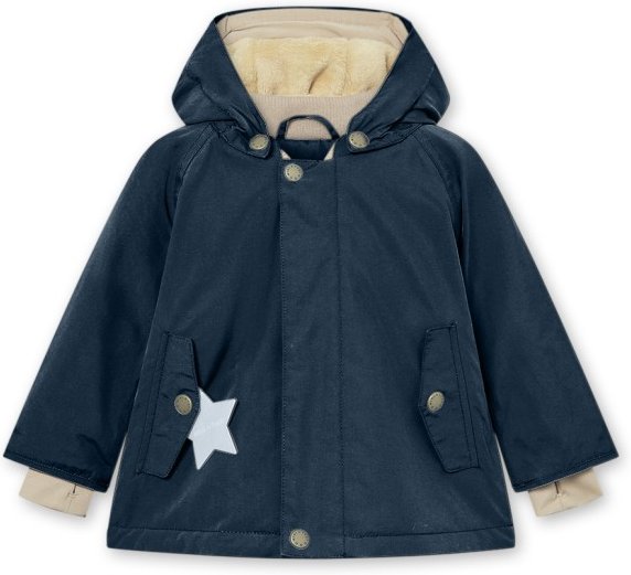 Mini A Ture - Kid's Matwally Fleece Lined Winter Jacket - Winterjacke Gr 116 blau