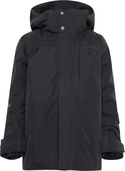 Thumbnail - Didriksons - Kid's Gabbro Jacket - Parka Gr 120 schwarz/grau