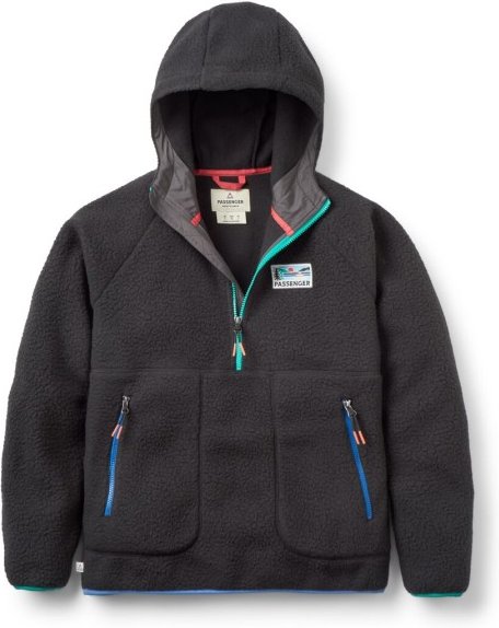 Passenger - Women's Maine 2.0 1/2 Zip Recycled Sherpa Fleece - Fleecejacke Gr L grau