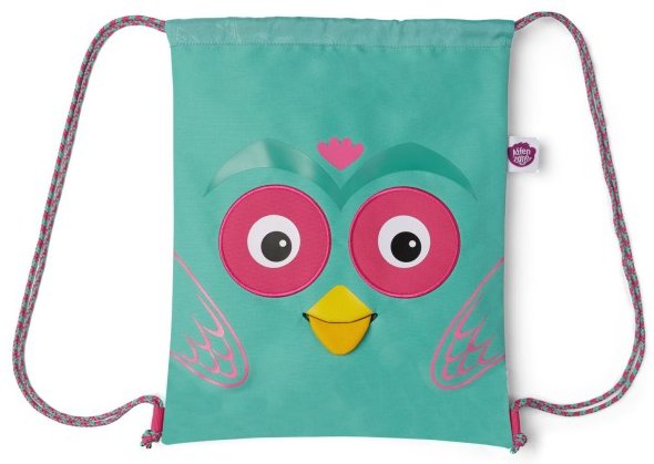 Affenzahn - Kid's Sportbeutel Eule - Kinderrucksack türkis