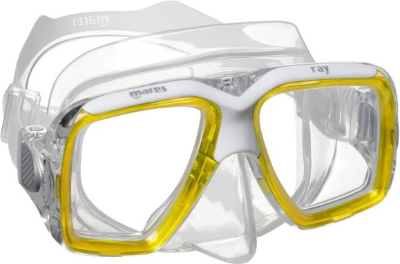 Mares - Ray - Taucherbrille gelb/ clear