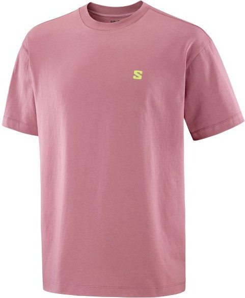 Salomon - Round Logo Graph - T-Shirt Gr XL rosa