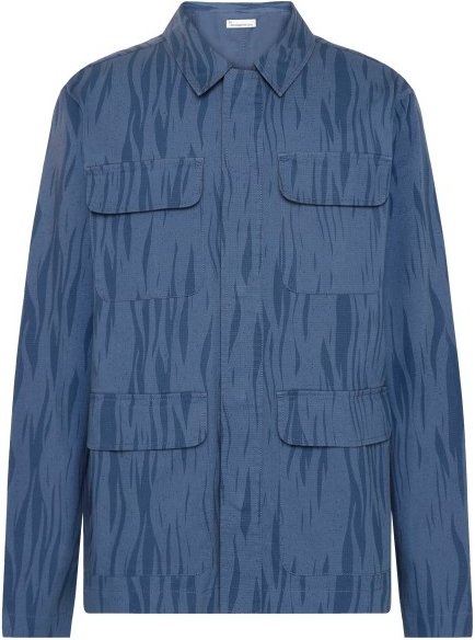 KnowledgeCotton Apparel - Rip-Stop Northern Lights Overshirt - Freizeitjacke Gr 3XL blau