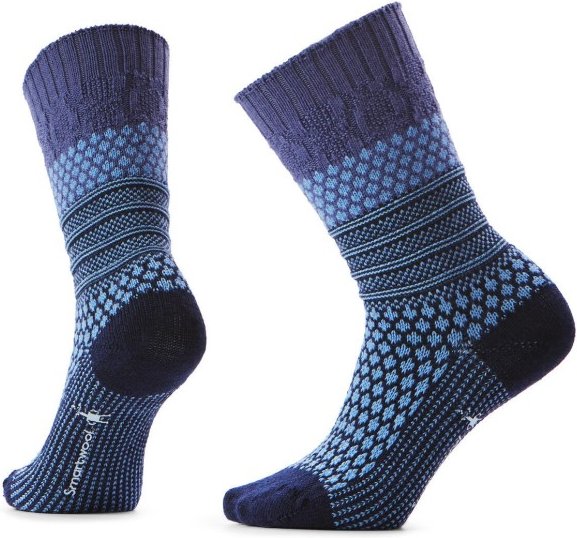 Thumbnail - Smartwool - Everyday Cozy Popcorn Cable Crew Socks - Multifunktionssocken Gr L blau