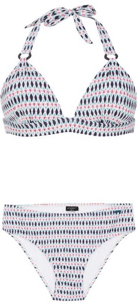 Protest - Women's Prtlucia Halter Bikini C-Cup - Bikini Gr 36 grau/weiß