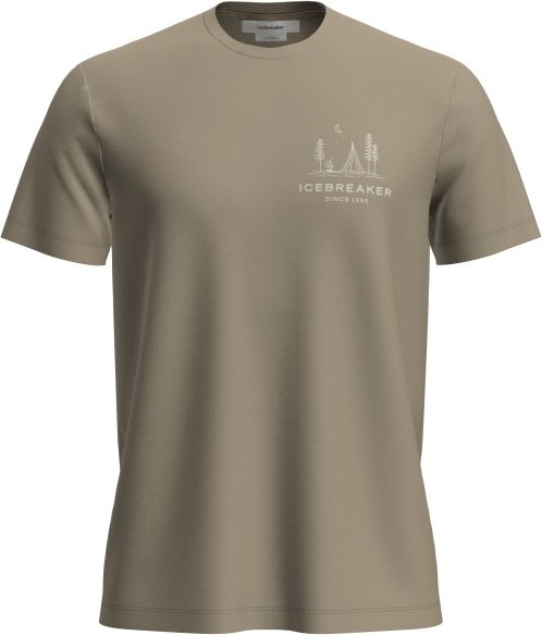 Icebreaker - Merino 150 Tech Lite S/S Tee Peaceful Pass - Merinoshirt Gr S beige
