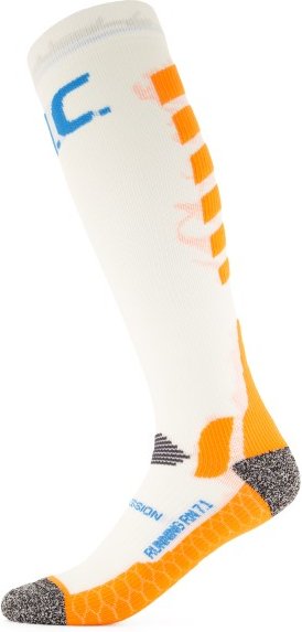 P.A.C. - RN 7.1 Running Pro Compression - Kompressionssocken Gr W4 - Wadenumfang: 39-44 cm weiß