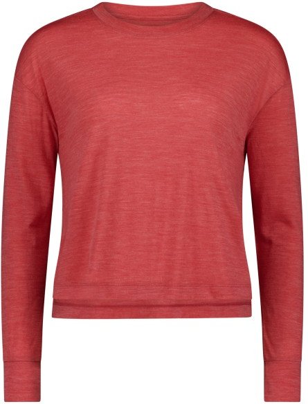 Mons Royale - Women's Zephyr Merino Tencel Boxy Long Sleeve - Merinoshirt Gr XL rot