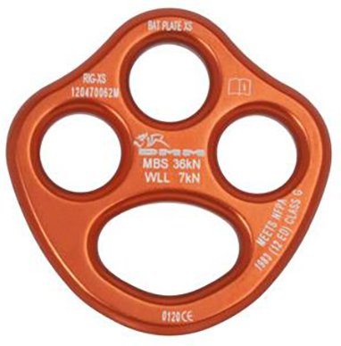 DMM - Bat Plate - Riggingplatte Gr XS orange