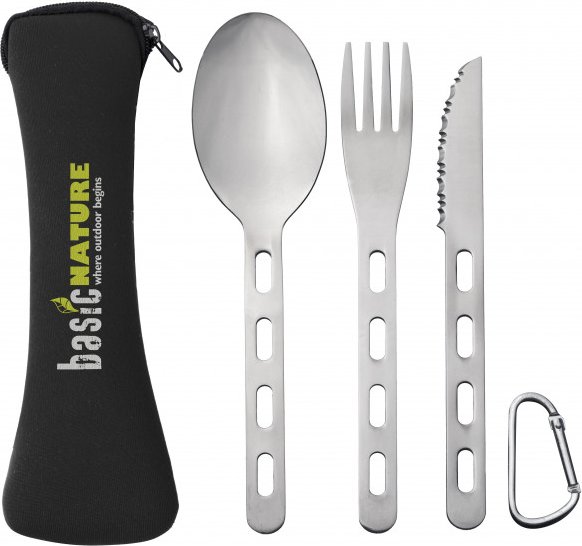 Origin Outdoors - Besteckset Biwak 'Backcountry' grau