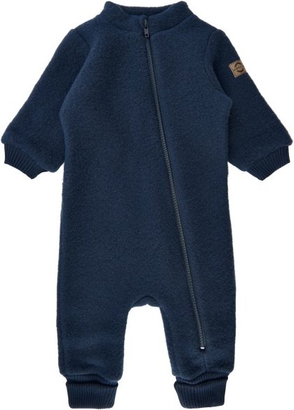 Thumbnail - Mikk-Line - Kid's Wool Suit with Rib - Overall Gr 68 blau