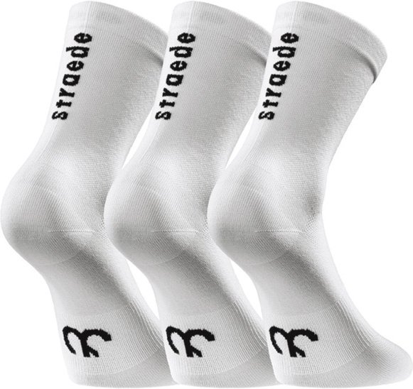 straede - Sock 3-Pack - Radsocken Gr 39-42 grau