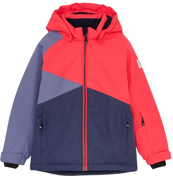Thumbnail - Color Kids - Girl's Ski Jacket Colorblock - Skijacke Gr 116 blau