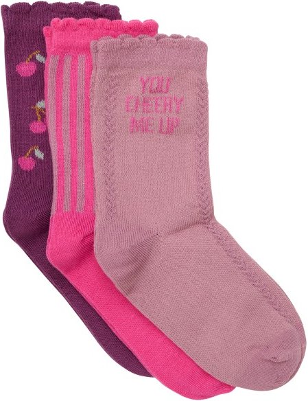 Minymo - Kid's Socks 3-Pack - Multifunktionssocken Gr 35-38 rosa