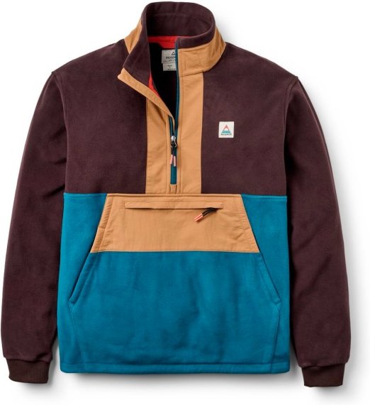 Thumbnail - Passenger - Woodland Hoodless 2.0 1/2 Zip Recycl. Polar Fleece - Fleecejacke Gr M bunt