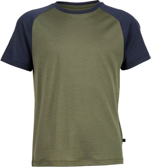 Heber Peak - Kid's MerinoCool165 EvergreenHe. T-Shirt - Merinoshirt Gr 140 oliv