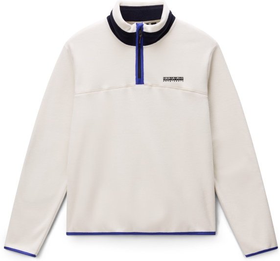 Thumbnail - Napapijri - T-Dergana Half Zip - Fleecepullover Gr M weiß
