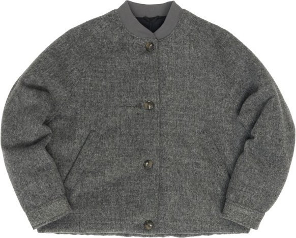 Thumbnail - Mazine - Women's Vegan Wool Bomber - Freizeitjacke Gr S grau