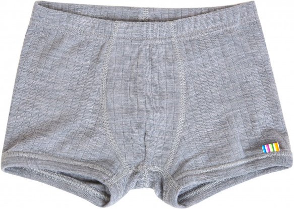 Joha - Kid's Boxershorts Basic - Merinounterwäsche Gr 120 grau