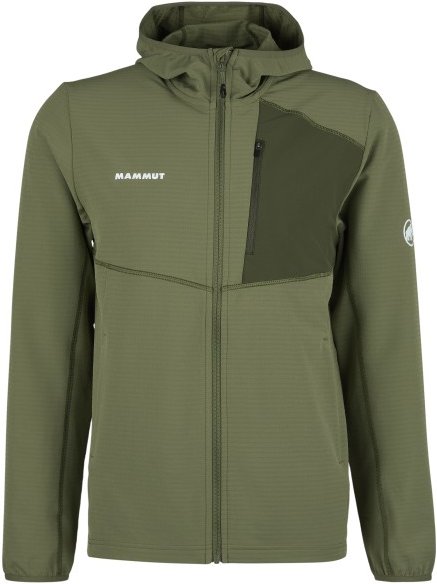 Mammut - Madris Light Midlayer Hooded Jacket - Fleecejacke Gr L oliv