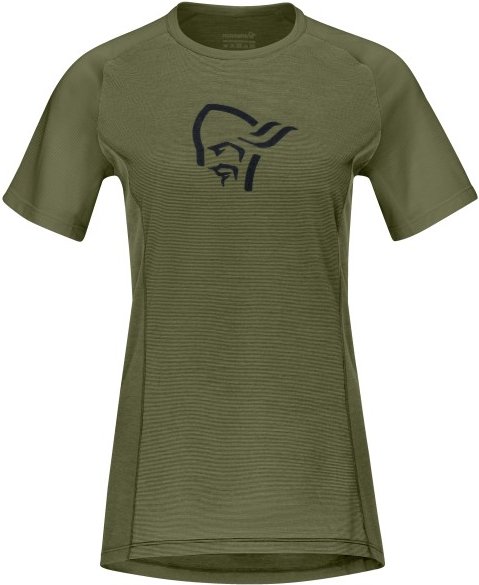 Norrøna - Women's Fjørå Wool T-Shirt - Radtrikot Gr L oliv