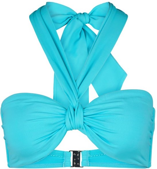 Seafolly - Women's Seafolly Collective Sash Tie Front Bandeau - Bikini-Top Gr 34 türkis
