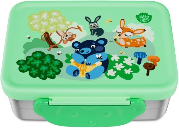 Affenzahn - Kid's Edelstahl Brotdose - Essensaufbewahrung Gr 1 l grün