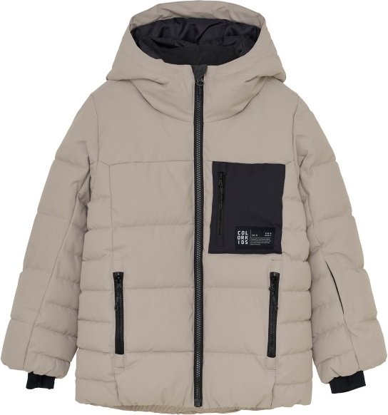 Thumbnail - Color Kids - Junior's Ski Puffer Jacket Quilt - Skijacke Gr 134 grau