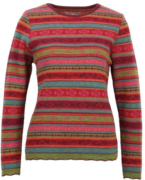 Thumbnail - Flomax - Women's Pullover Oda - Wollpullover Gr M rot