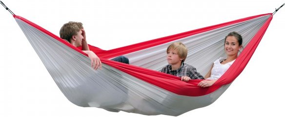 Amazonas - Leichthängematte Silk Traveller XXL - Hängematte grau