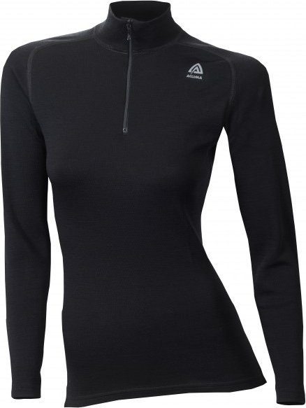 Thumbnail - Aclima - Women's WW Mock Neck - Merinounterwäsche Gr L schwarz