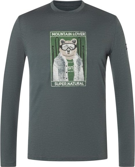 super.natural - Bearski L/S - Longsleeve Gr M grau