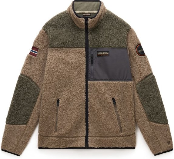 Thumbnail - Napapijri - Yupik Full Zip 3 - Fleecejacke Gr L braun