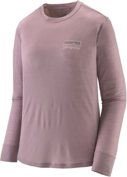 Patagonia - Women's L/S Cap Cool Merino Graphic Shirt - Merinoshirt Gr XS rosa