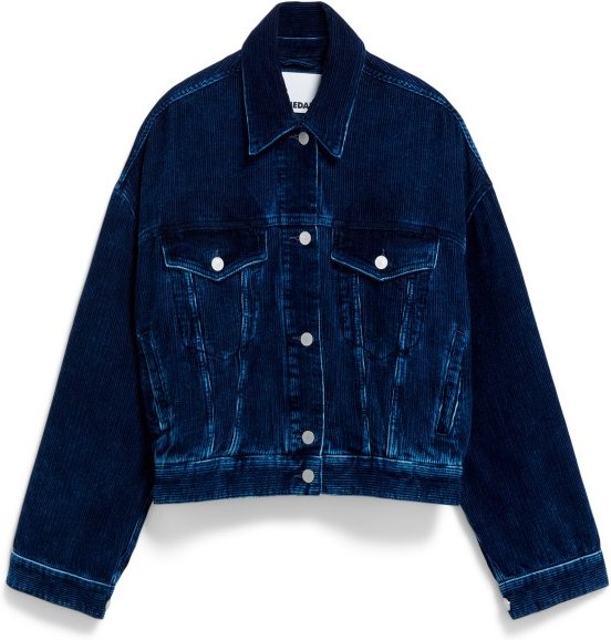 Thumbnail - ARMEDANGELS - Women's Paasithe Indigo Cord - Freizeitjacke Gr XL blau