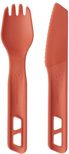 Thumbnail - Sea to Summit - Passage Cutlery Set (2 Piece) - Besteck-Set Gr 2 Pieces rot