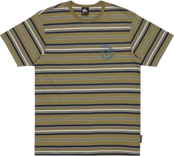 Thumbnail - Quiksilver - Tengha Stripe - T-Shirt Gr S oliv