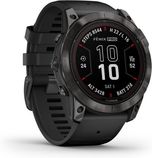 Garmin - Fenix 7X Pro Sapphire Solar - Multifunktionsuhr schwarz