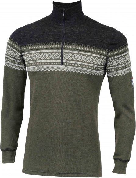 Aclima - DE Marius Mock Neck - Merinopullover Gr XXL oliv