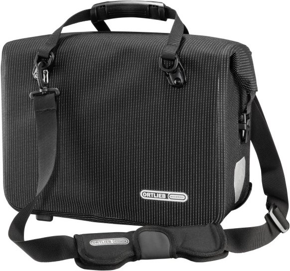Ortlieb - Office-Bag High-Vis QL2.1 - Gepäckträgertasche Gr 21 l schwarz/grau