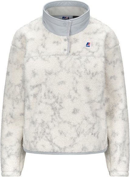 Thumbnail - K-Way - Women's Benedicte Orsetto Print - Fleecejacke Gr XS grau/weiß