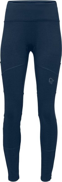 Norrøna - Women's Femund Warmwool Flex2 Tights - Leggings Gr S blau